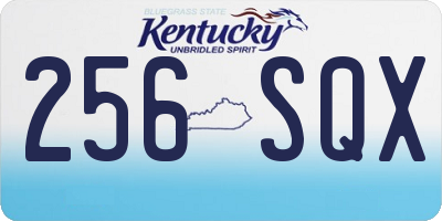 KY license plate 256SQX