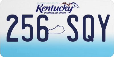 KY license plate 256SQY