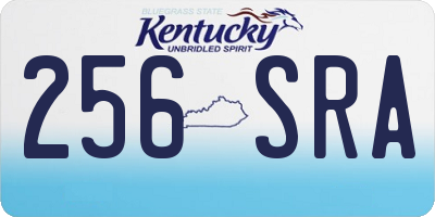 KY license plate 256SRA