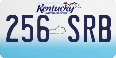 KY license plate 256SRB