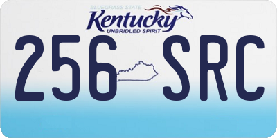 KY license plate 256SRC