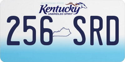 KY license plate 256SRD