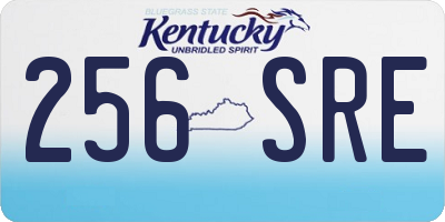 KY license plate 256SRE