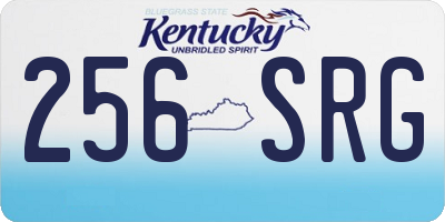 KY license plate 256SRG