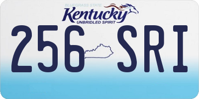 KY license plate 256SRI