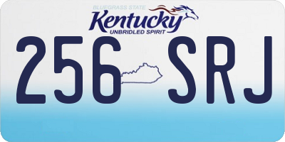 KY license plate 256SRJ