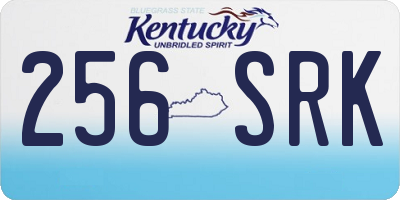 KY license plate 256SRK