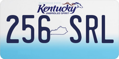 KY license plate 256SRL