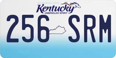 KY license plate 256SRM