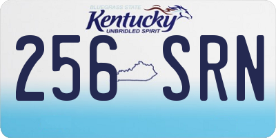 KY license plate 256SRN