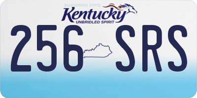 KY license plate 256SRS