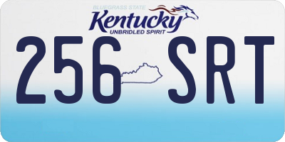 KY license plate 256SRT