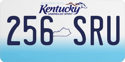 KY license plate 256SRU