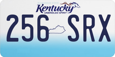 KY license plate 256SRX