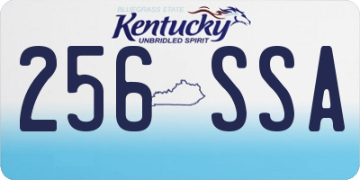 KY license plate 256SSA