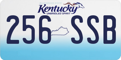 KY license plate 256SSB