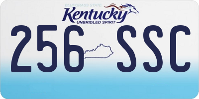 KY license plate 256SSC