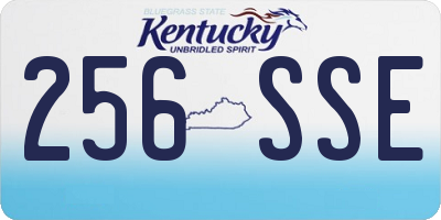 KY license plate 256SSE