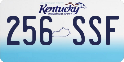 KY license plate 256SSF