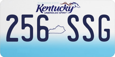 KY license plate 256SSG