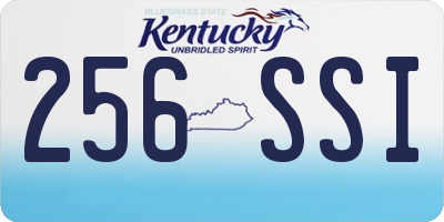 KY license plate 256SSI