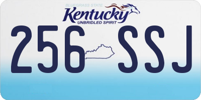 KY license plate 256SSJ