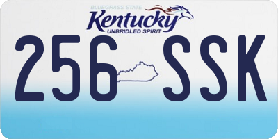 KY license plate 256SSK