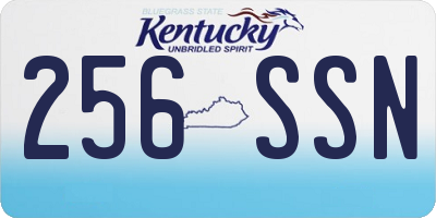 KY license plate 256SSN
