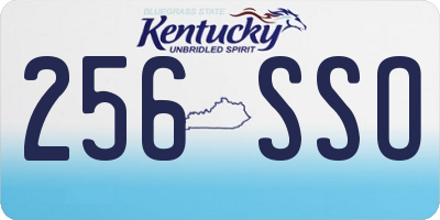 KY license plate 256SSO