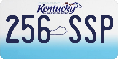 KY license plate 256SSP