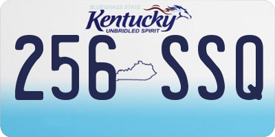 KY license plate 256SSQ