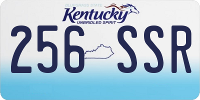 KY license plate 256SSR