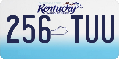 KY license plate 256TUU
