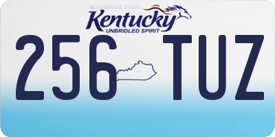 KY license plate 256TUZ