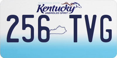 KY license plate 256TVG