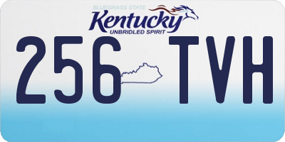 KY license plate 256TVH