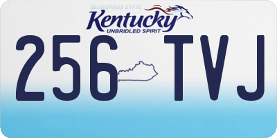 KY license plate 256TVJ
