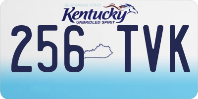KY license plate 256TVK
