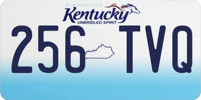 KY license plate 256TVQ