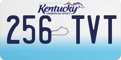 KY license plate 256TVT
