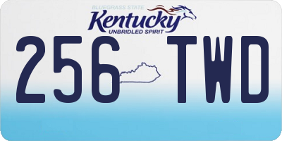 KY license plate 256TWD