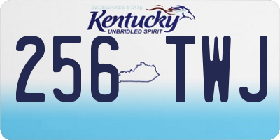 KY license plate 256TWJ