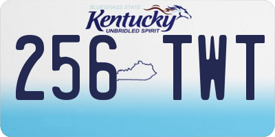KY license plate 256TWT