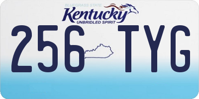 KY license plate 256TYG