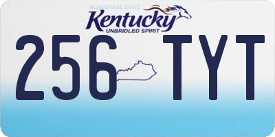 KY license plate 256TYT