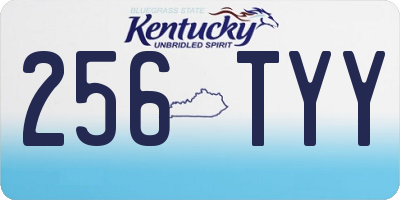 KY license plate 256TYY