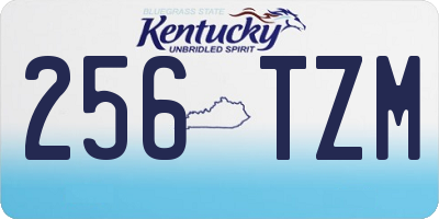 KY license plate 256TZM