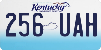 KY license plate 256UAH