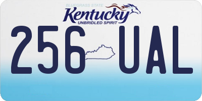 KY license plate 256UAL