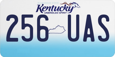 KY license plate 256UAS